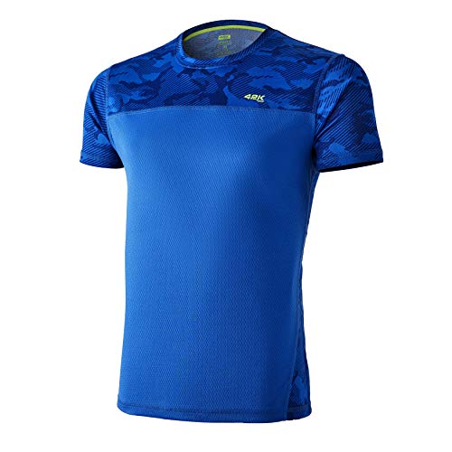 42K RUNNING - Camiseta técnica 42K MIMET Hombre Electric Blue Camouflage XS