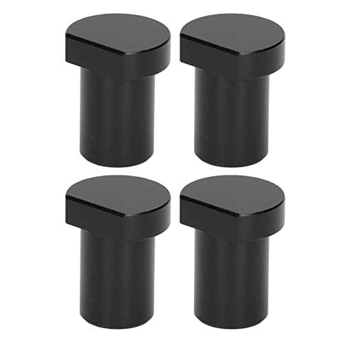 4PCS Banco Perros Banco Abrazadera para Perros Accesorios para 20 Mm/0.8in Carpintería Agujero para Perros Abrazadera Tapones para Bancos De Trabajo Bloques De Límite De Escritorio (Black)