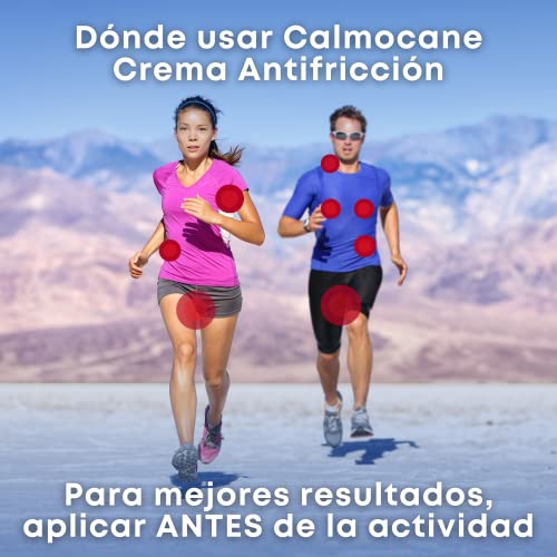 50 ml Calmocane Crema Antirozaduras Antifriccion Anti Rozadura Muslos Mujeres - Antiroces Badana Ciclismo - Alternativa a La Vaselina Deportiva - No Grasa - Sin Residuos