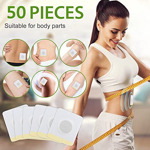 50 pcs Parche Adelgazante, Slimming Patches, Slim Weight Loss Sticker, Para Adelgazar y Perder Peso, Quema de Grasa Rápido y Seguro