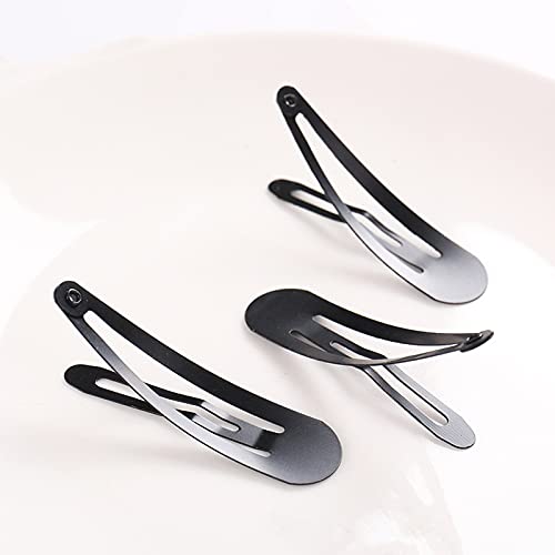 50 Piezas horquillas Negro Pinza de Pelo, 5cm Clips de Pelo de Metal, Clips de pelo, Accesorios Cabello,antideslizantes para el cabello para niñas y mujeres.…