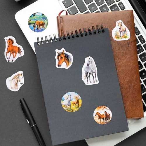 500pcs Pegatinas Caballos Pegatinas Aesthetic Decorativas para Ordenador Portátil Cuaderno Stickers Infantiles Pegatinas Niños para Regalo