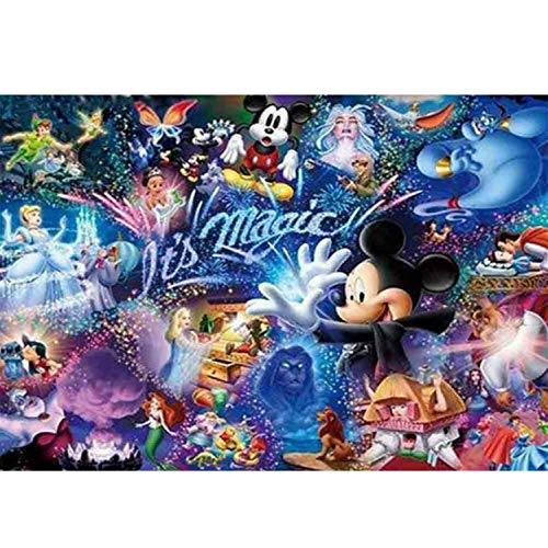 5D diy pintura diamante,Bricolaje Diamond Painting taladro completo Cristal diamante Bordado Pinturas Artes kit de punto de cruz para decoración de la pared del hogar,40 * 30cm, Magic Mice