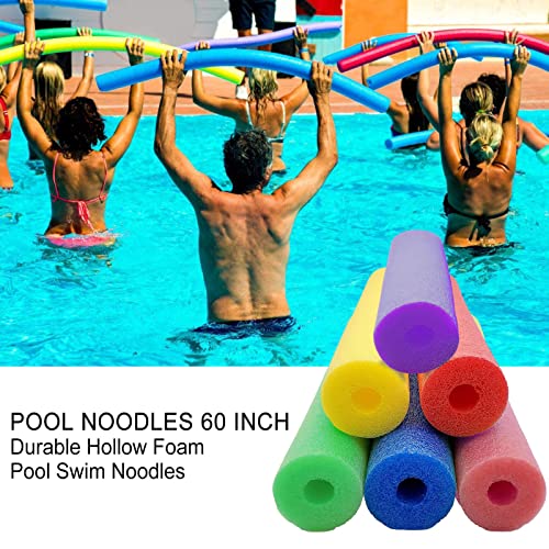 6 Uds Churros para Piscina, Tubo Flotador, Flotantes Piscina, Churro para Nadar Tubo Flotador para Niños Y Adultos, Tubo Flotador Espuma, para Piscina Churro Natación Ideal para Natación