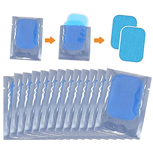 60 Piezas Almohadilla de Gel EMS, Almohadilla Gel de Estimulación Muscular, almohadillas Gel para Abdominales, Utilizado para Dispositivo de Entrenamiento Abdominal, Dispositivo de Entrenamiento EMS