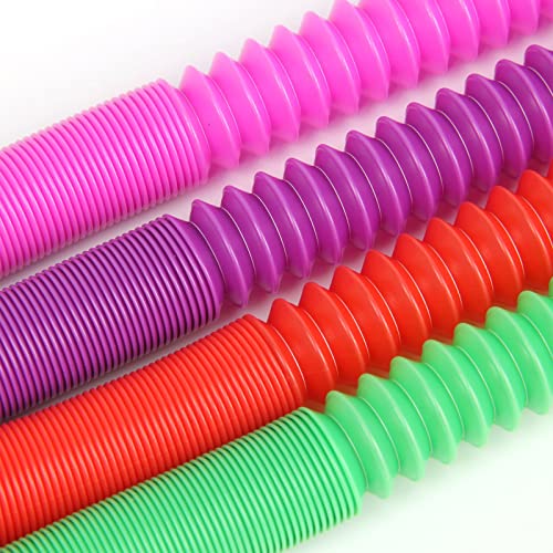 6pcs Tubos sensoriales niños,Tubos moldeables niños,Mini Juguetes Sensoriales de Tubos Pop,Coloridos Tubo Elástico,Juguete de Sensorial Pop Tubes,para Aliviar el estrés y Ansiedad,6 Colores