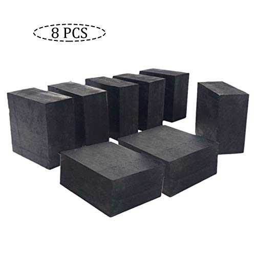 8 Pcs Almohadillas Antivibraciones Goma Almohadillas De La Lavadora De Neopreno Para La Industria De Maquinaria De Fábrica Casera Negro