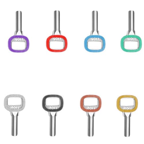 8 Piezas Tapas para Llaves Flexibles, 8 Colores Cubiertas de llaves Flexibles, Tapa de Llave Flexible para Llaves Redondas, Fácil Identificación Tapa de Llave Flexible Llave, para Hogar, Oficina, Hote