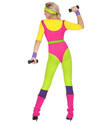 "80s AEROBICS INSTRUCTOR" (jumpsuit, belt, sweatband, wristbands) - (M)