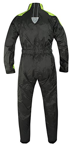 A-pro Traje impermeable lluvia chaqueta Moto Scooter Impermeable Unisex Fluo XL