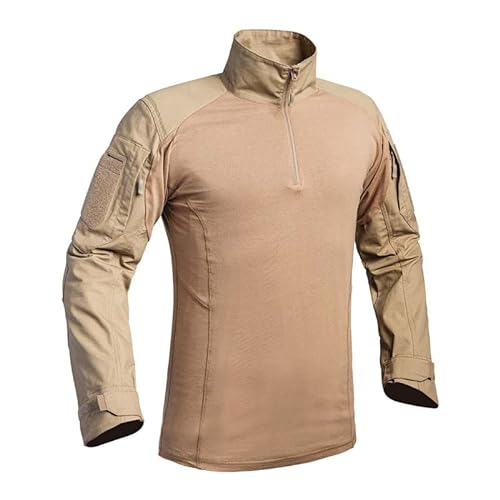 A10 Equipment Gama Fighter Camisa de Vestir, Bronceado, L Unisex Adulto