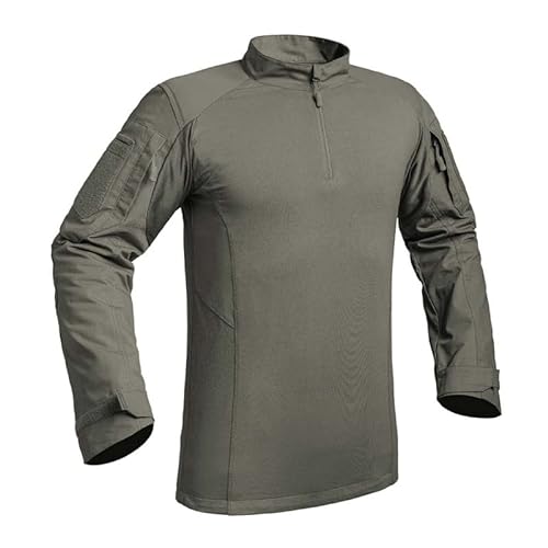 A10 Equipment Gama Fighter Camisa de Vestir, Verde Oliva, M Unisex Adulto