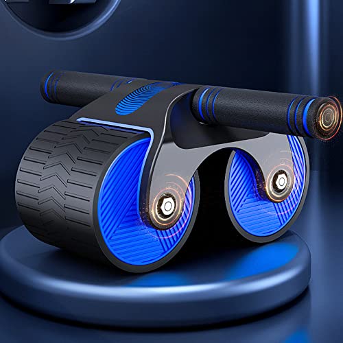 AB Wheel Roller, Rodillo Abdominal Rebote Automático con Rodilleras, Soporte y Resistencia Rodillo Abdominal Ejercitador de Entrenamiento Base para Hombres y Mujeres Abdominal Fitness(Size:2pcs)