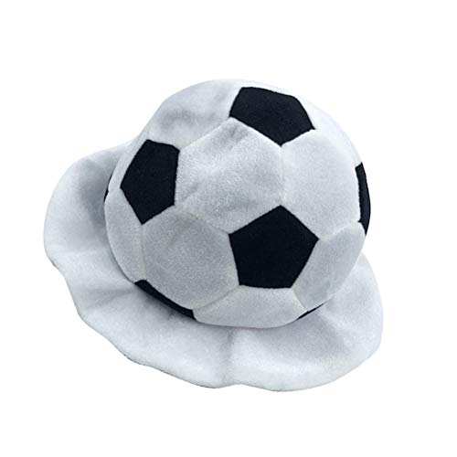 ABOOFAN Sombrero en Forma de fútbol Creativo para Fiestas con Estilo de abanicos Deportivos, Suministros para Fiestas, Regalos para Hombres y Mujeres (tamaño Medio)