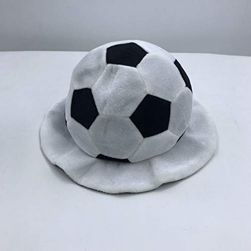 ABOOFAN Sombrero en Forma de fútbol Creativo para Fiestas con Estilo de abanicos Deportivos, Suministros para Fiestas, Regalos para Hombres y Mujeres (tamaño Medio)