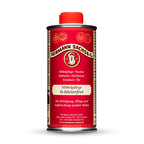 Abrillantador para muebles de madera oscura Schleierfrei, 250 ml, especialmente para la limpieza, renovación y cuidado de muebles antiguos, elimina manchas de agua y retoca arañazos leves