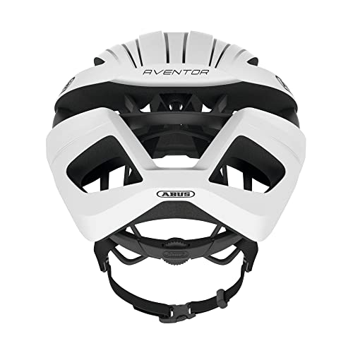 ABUS Aventor - Casco de bicicleta muy bien ventilado para ciclismo deportivo profesional - Unisex, para hombre y mujer - Blanco, talla L