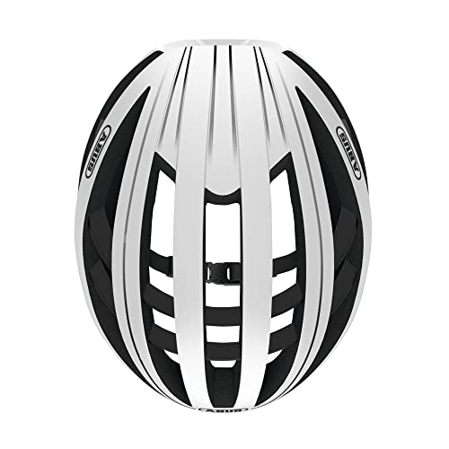 ABUS Aventor - Casco de bicicleta muy bien ventilado para ciclismo deportivo profesional - Unisex, para hombre y mujer - Blanco, talla L