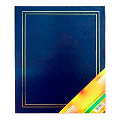 AC - Álbum para fotos en formato A4 con 4 anillas,  Ideal para guardar todas tus fotos y rememorar momentos inolvidables, Tamaño de 32 x 27 x 5 cm, Color azul