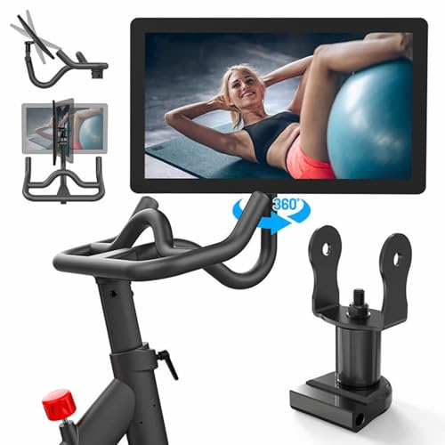 Accesorio de Montaje de Rotación de Pantalla de Bicicleta Estática Ajustable para Gimnasio en Casa con Diseño de Montaje Estable, Amplia Compatibilidad, Excelente Accesorio,