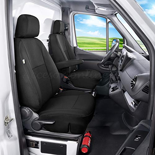 Accesorionline Fundas de Asiento para Sprinter Desde 2018-100% A Medida, máxima Calidad W907 (Sprinter Desde 2018 (1+1))