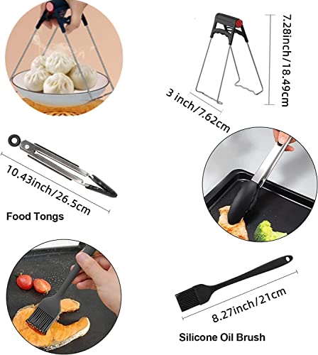 Accesorios para freidora de aire dual, Accesorios Air Fryer para Cecotec 9L, Ninja Foodi AF300E AF400EU,CHEFREE AFW20 8L. Accesorios Dual Airfryer, soporte para air fryer, forros para air fryer, etc.