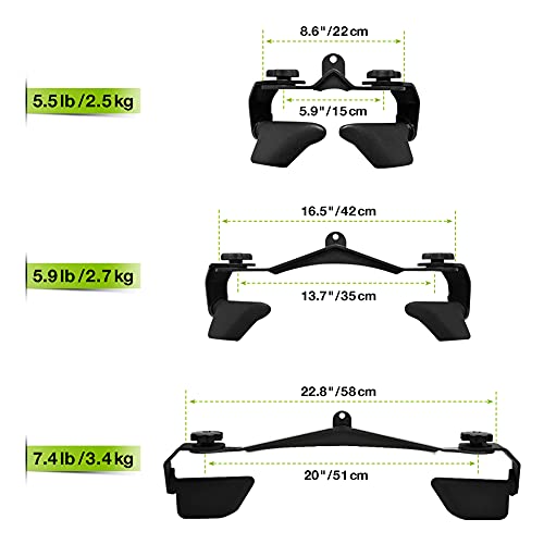 Accesorios para tracción máquinas de Cable de Gimnasio,Máquinas De Fitness,Triceps Cuerda,Mango de Remo Paralelo,Barra Recta giratoria,DIY Barra de Tracción Poleas Gimnasio en Casa Musculacion