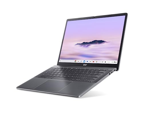 Acer Chromebook Plus 514 CB514-3H - Ordenador Portátil 14" WUXGA IPS (AMD Ryzen 3 7320C, 8GB, 128GB eMMc, Sistema operativo Chrome) Color Plata - Teclado QWERTY Español