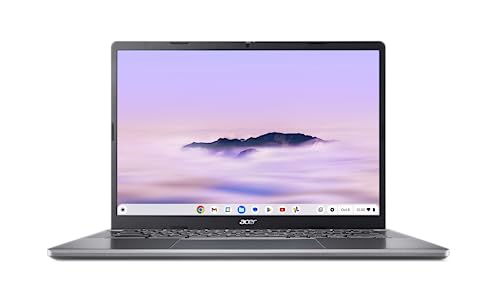 Acer Chromebook Plus 514 CB514-3H - Ordenador Portátil 14" WUXGA IPS (AMD Ryzen 3 7320C, 8GB, 128GB eMMc, Sistema operativo Chrome) Color Plata - Teclado QWERTY Español