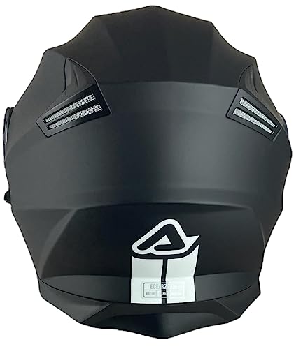 ACERBIS Casco Serel 22.06 Negro Mate Talla M ( 57/58) Casco Modular con Gafas de Sol Totalmente homologado