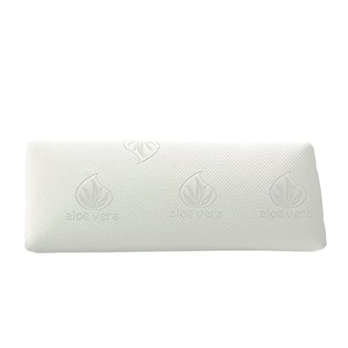 Acomoda Textil - Almohada Viscoelástica Desenfundable y Lavable con Cremallera y Doble Funda. Almohada Adaptable y Ergonómica Tejido Aloe Vera. (70 cm)