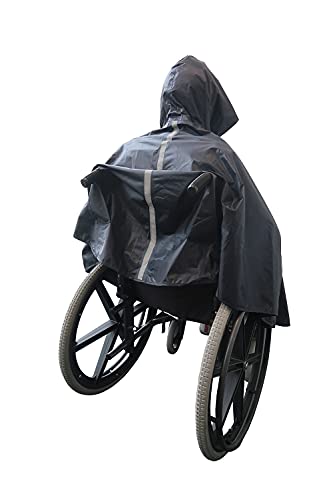 ActionCare - Poncho Impermeable para Silla de Ruedas - Estándar para Adultos - Capa de Lluvia para Silla de Ruedas