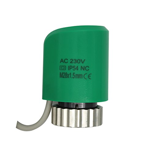 Actuador termico para suelo radiante m28 x1.5mm - AC 230V AC/DC 24V normalmente abierto cerrado (220V normalmente cerrado)