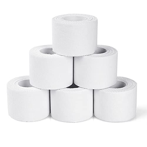 ACWOO Banda Venda Cinta, 6 Rollos Bendaje Adhesiva Deportiva, Venda Cohesiva, Venda Adhesiva, Cinta Adhesiva Deportiva, Vendas Autoadhesivas, Tape Vendaje, Primeros Auxilios, Lesiones, 5m x 3.8cm