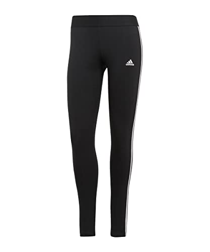 adidas 3 Stripes Leggings, Mujer, Black/White, XXS