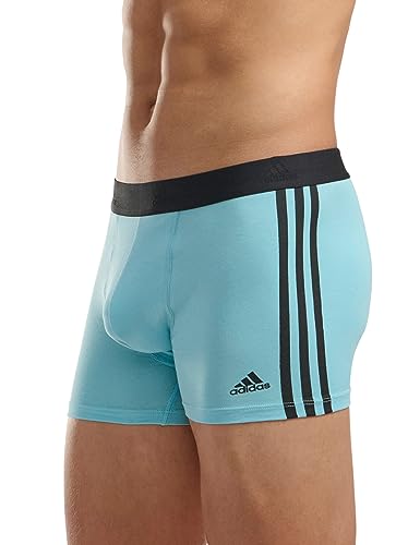 adidas Active Flex Cotton 3 Stripes Trunk (3PK) Ropa Interior, Multicolor, XL para Hombre