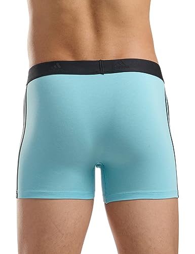 adidas Active Flex Cotton 3 Stripes Trunk (3PK) Ropa Interior, Multicolor, XL para Hombre