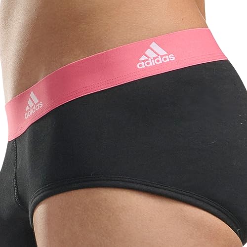 adidas Active Flex Cotton Cartas (3 Unidades) Ropa Interior, Schwarz, M para Hombre