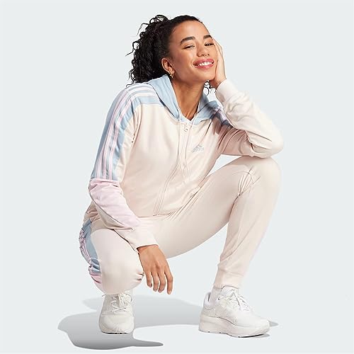 adidas, Bold Block, Chandal, Top: Wonder Quartz/Wonder Blue/Wonder Beige Bottom: Wonder Quartz S23/Wonder Blue F23, L, Mujer