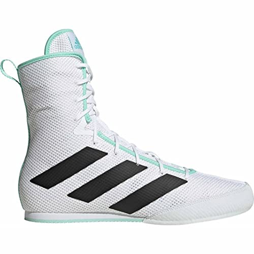 adidas Box Hog 3, Boxing Shoe Unisex Adulto, Cloud White/Shadow Navy/Sky Rush, 38 2/3 EU