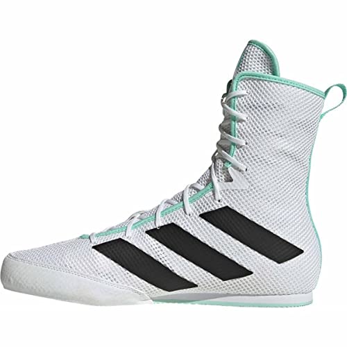 adidas Box Hog 3, Boxing Shoe Unisex Adulto, Cloud White/Shadow Navy/Sky Rush, 38 2/3 EU