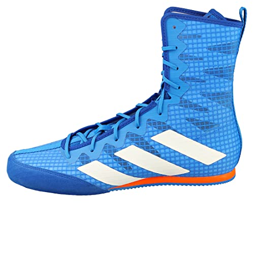 adidas Box Hog 4, Sneaker Unisex Adulto, Team Royal Blue/Off White/Impact Orange, 44 2/3 EU