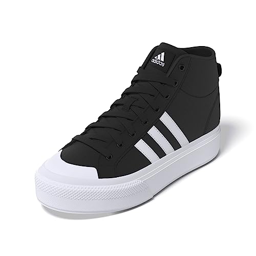 adidas Bravada 2.0 Platform Mid Shoes, Vulcanized Mujer, Core Black/FTWR White/Core Black, 42 EU