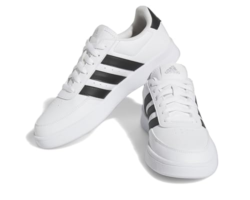 adidas Breaknet 2.0 Shoes, Zapatillas Mujer, Ftwr White Core Black Silver Met, 39 1/3 EU