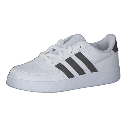 adidas Breaknet Lifestyle Court Lace, Zapatillas deportivas Unisex niños, Ftwr White/Core Black/Core Black, 38 EU