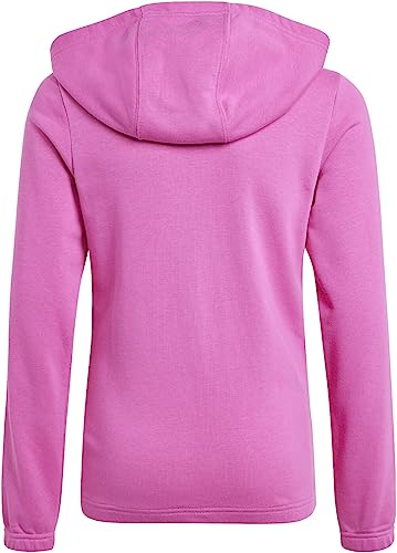 adidas Camiseta Deportiva con Capucha para niña, Fucsia/Blanco Semilúcido, 14-15 Años