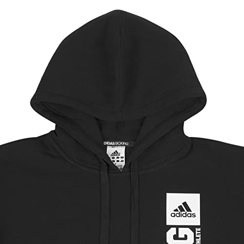 adidas Community Vertical-Sudadera con Capucha, Negro/Blanco, M para Hombre