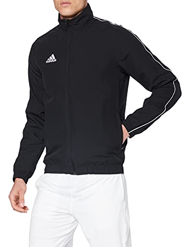 adidas Core18 Pre Jkt Chaqueta de Deporte, Hombre, Negro (Negro/Blanco), M