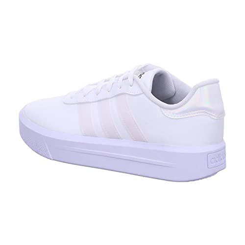 adidas Court Platform Shoes, Zapatillas Mujer, FTWR White/FTWR White/Core Black, 38 EU