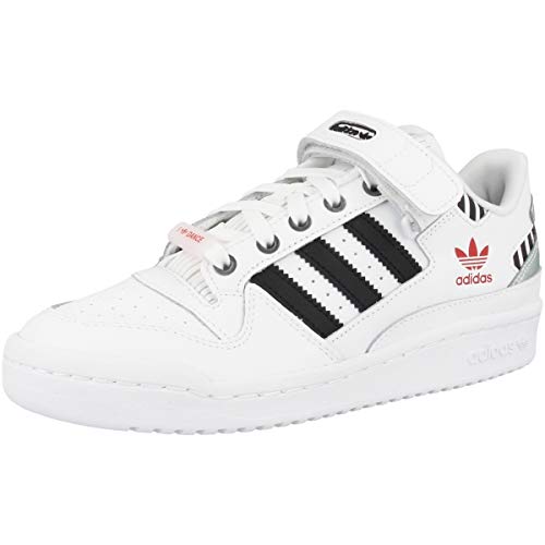 adidas Forum Low W, Zapatillas de Gimnasio Mujer, FTWR White Core Black True Pink, 36 2/3 EU